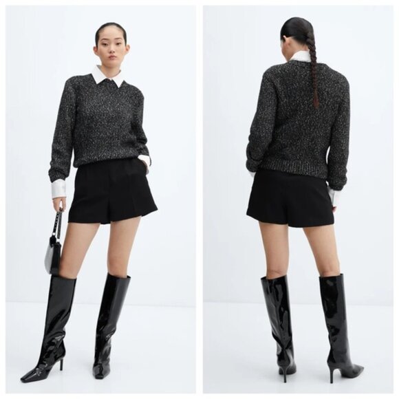 MANGO Aqua Patent Leather Knee Length Boots - Picture 6 of 16